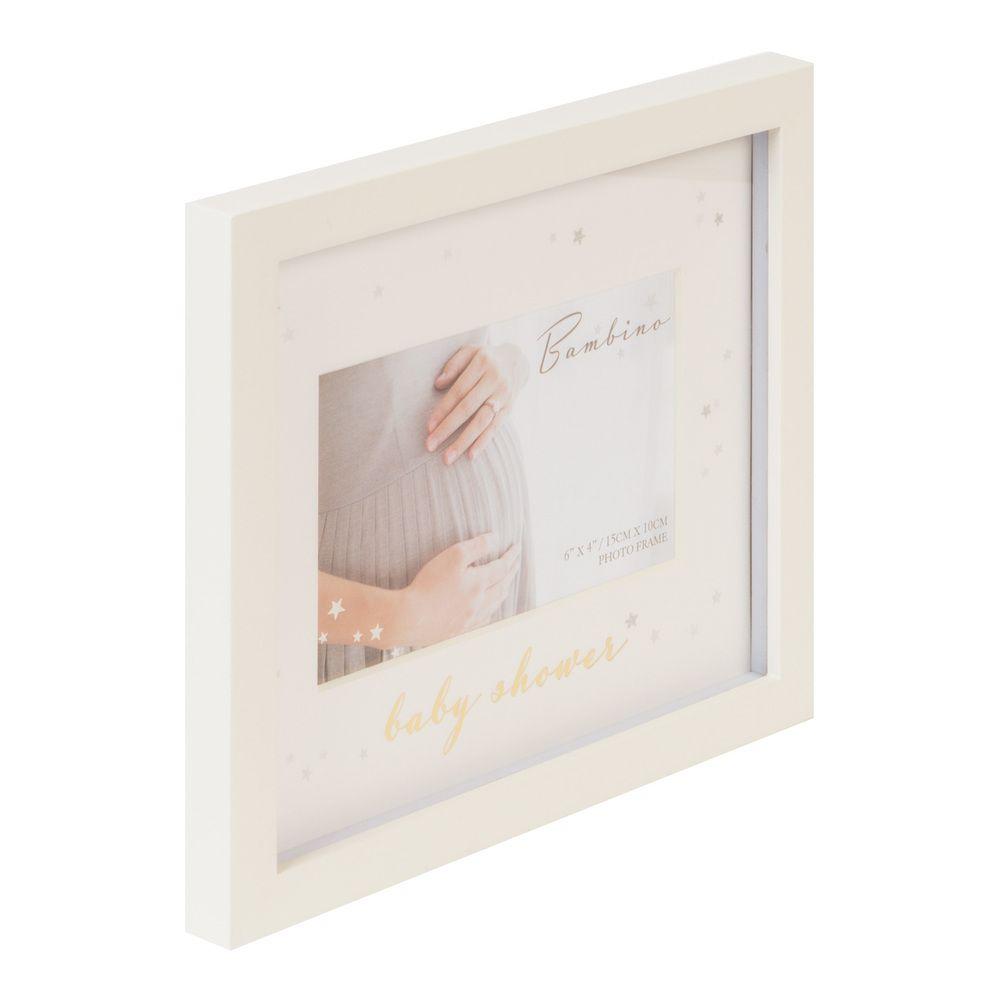 Widdop and Co Bambino 4'' x 6'' White Photo Frame - Baby Shower