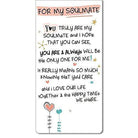 WPL Bookmark Inspired Words Magnetic Bookmark - For My Soulmate