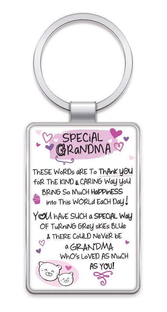 WPL Keyring Inspired Words Keyring - Special Grandma - Gift Ideas