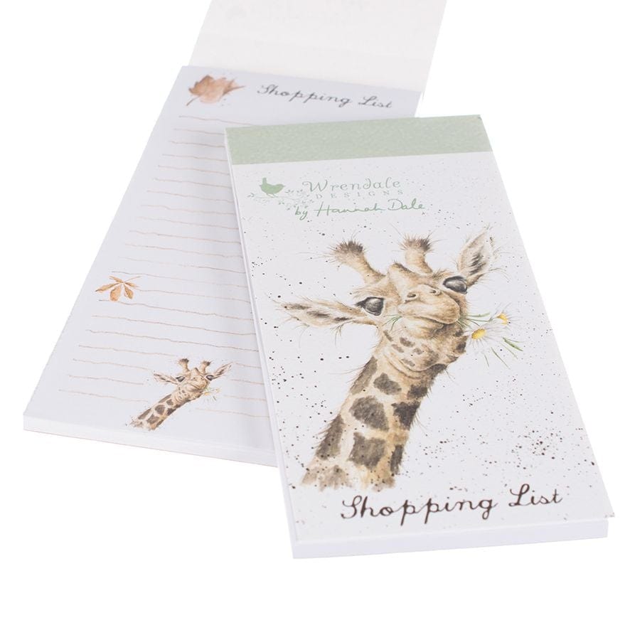 Wrendale Designs Shopping Pad Wrendale Shopping List / Pad - Giraffe Flowers