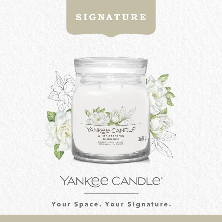 Yankee Candle Signature Large Candle Yankee Candle Signature Medium Jar - White Gardenia