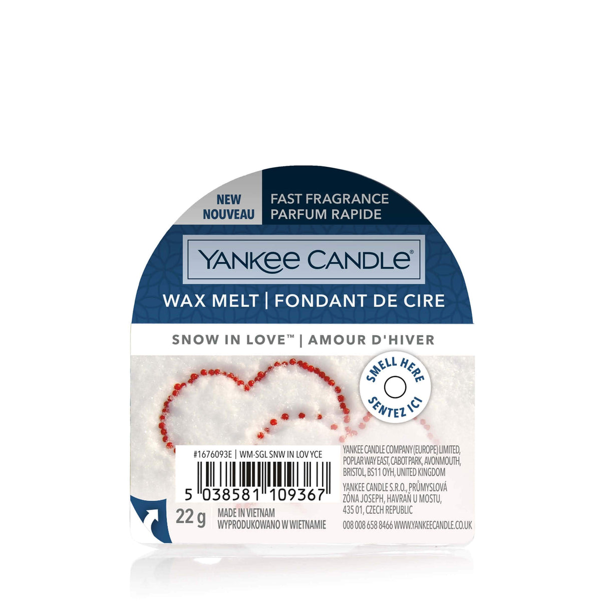 Yankee Candle Wax Tart Melt - Snow in Love – Curios Gifts