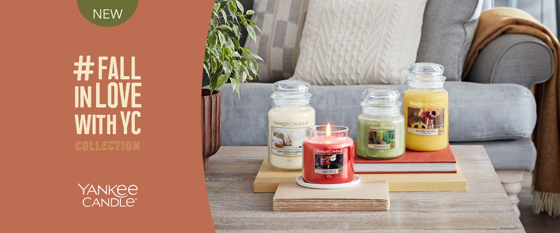Yankee Candle FallInLoveWithYC Collection for Autumn 2022