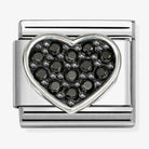 Nomination Italy Classic sterling silver and stainless heart with black cz
