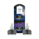Yankee Candle essential oil refills with packaging on a white background