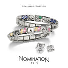 Image showing multiple charms on a Nomination Italy composable bracelet