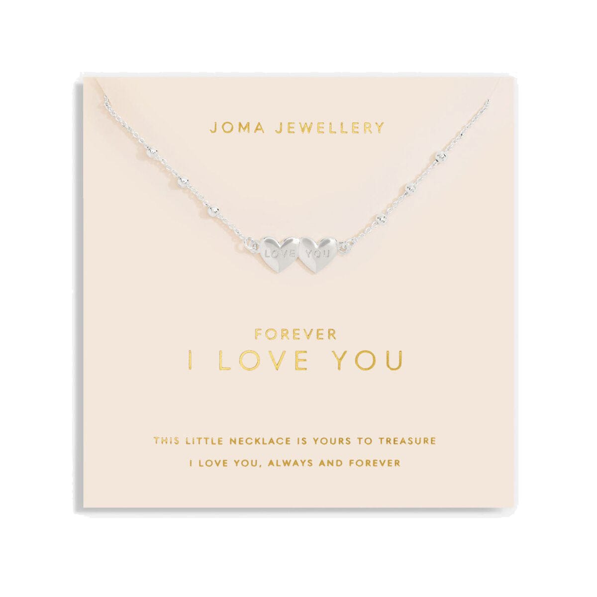 Joma Jewellery Necklaces Joma Jewellery Forever Yours Necklace - I Love You