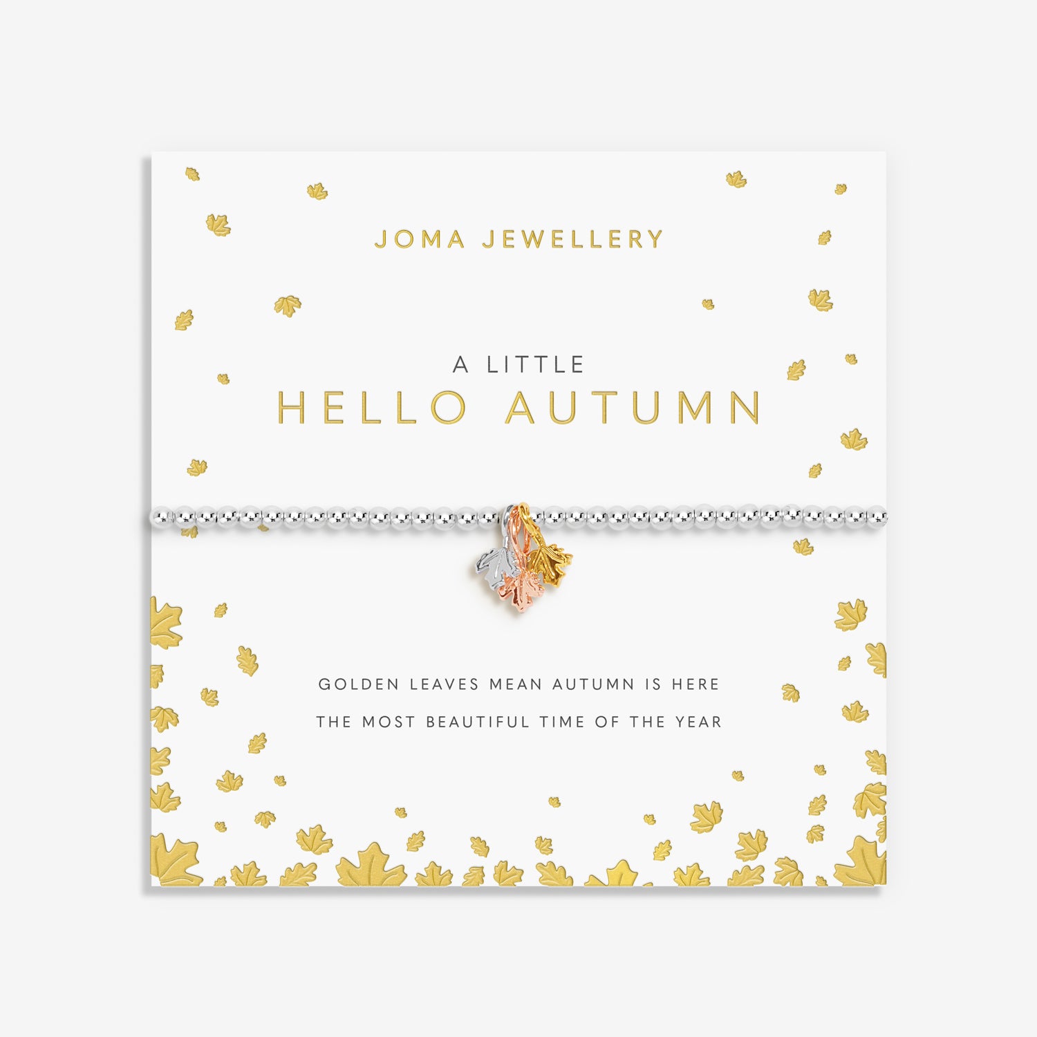 Joma Jewellery A Little | Hello Autumn | Silver, Gold & Rose Gold Plated | Bracelet | 17.5cm Stretch