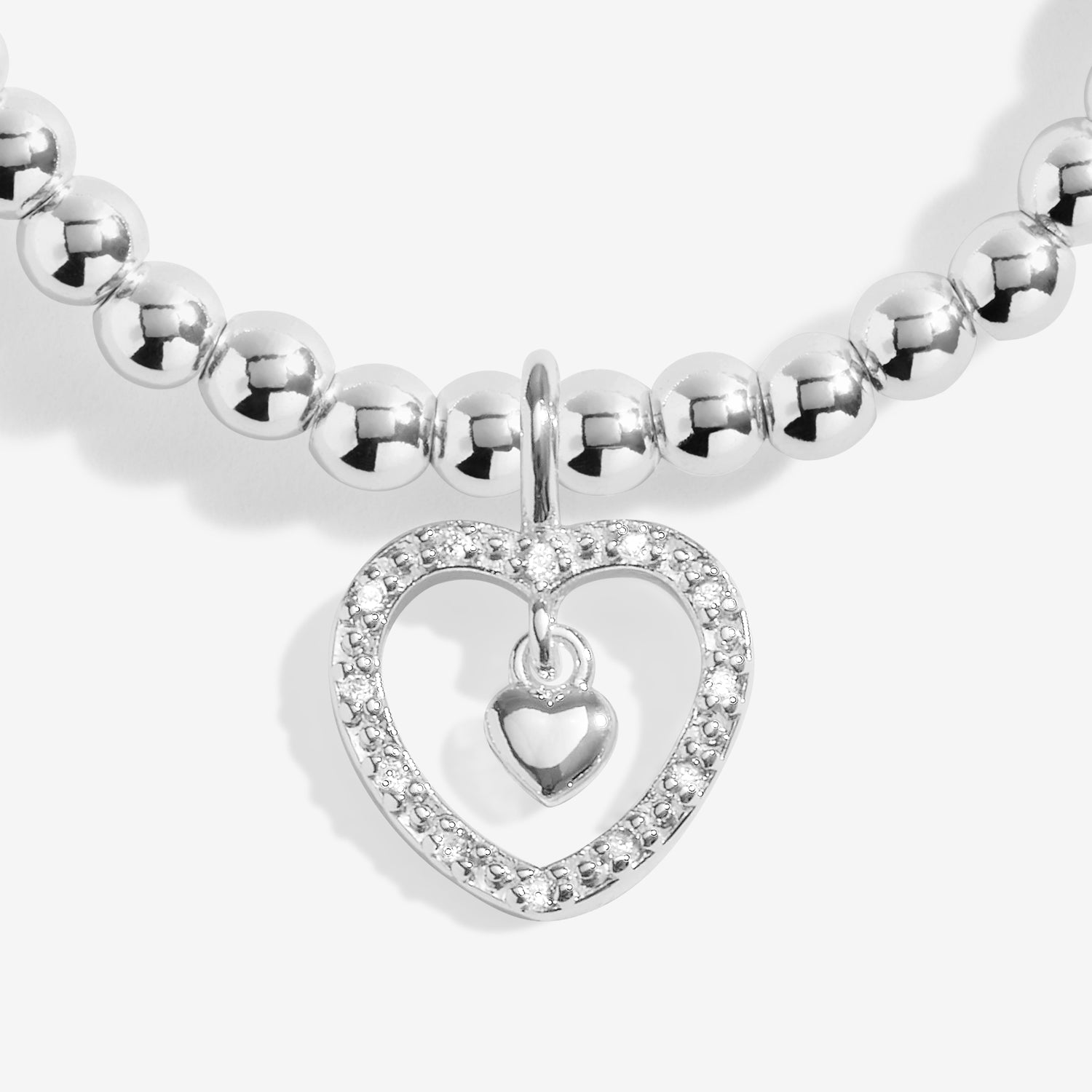 Joma Jewellery A Little | So Lucky To Have You In My Life | Silver Plated | Bracelet | 17.5cm Stretch