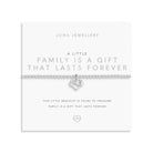 Joma Jewellery A Little | Family Is A Gift That Lasts Forever | Silver Plated | Bracelet | 17.5cm Stretch