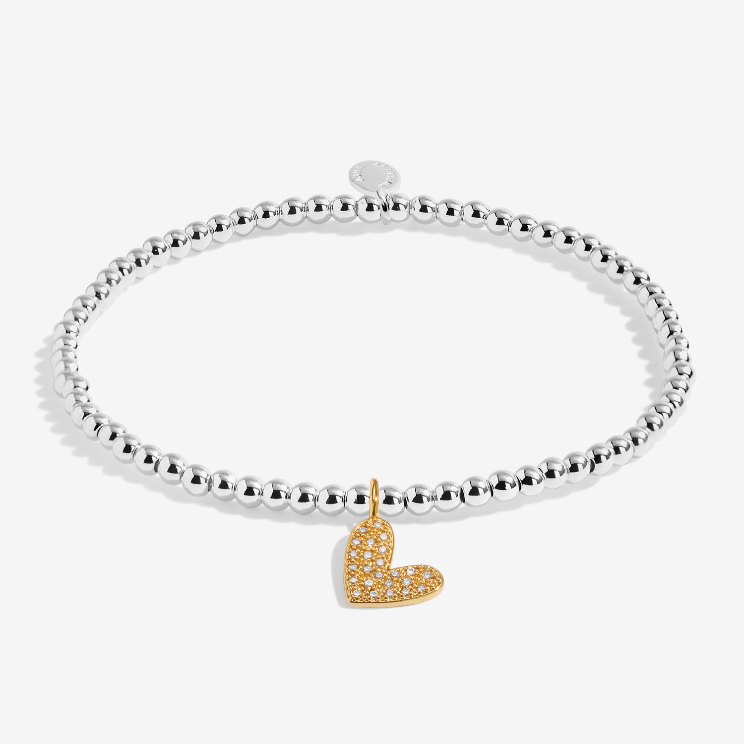 Joma Jewellery A Little | Love You To Bits | Silver & Gold Plated | Bracelet | 17.5cm Stretch