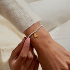 Joma Jewellery A Little | Love You To Bits | Silver & Gold Plated | Bracelet | 17.5cm Stretch