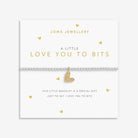 Joma Jewellery A Little | Love You To Bits | Silver & Gold Plated | Bracelet | 17.5cm Stretch