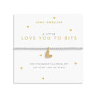 Joma Jewellery A Little | Love You To Bits | Silver & Gold Plated | Bracelet | 17.5cm Stretch