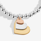 Joma Jewellery A Little | Three Generations | Silver, Gold & Rose Gold Plated | Bracelet | 17.5cm Stretch