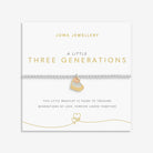 Joma Jewellery A Little | Three Generations | Silver, Gold & Rose Gold Plated | Bracelet | 17.5cm Stretch