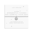 Joma Jewellery A Little | Wonderful Things Are Coming Your Way | Silver Plated | Bracelet | 17.5cm Stretch