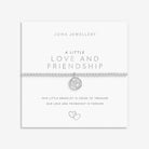 Joma Jewellery A Little | Love And Friendship | Silver Plated | Bracelet | 17.5cm Stretch