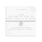 Joma Jewellery A Little | You Are My Sun, My Moon, And All My Stars | Silver Plated | Bracelet | 17.5cm Stretch
