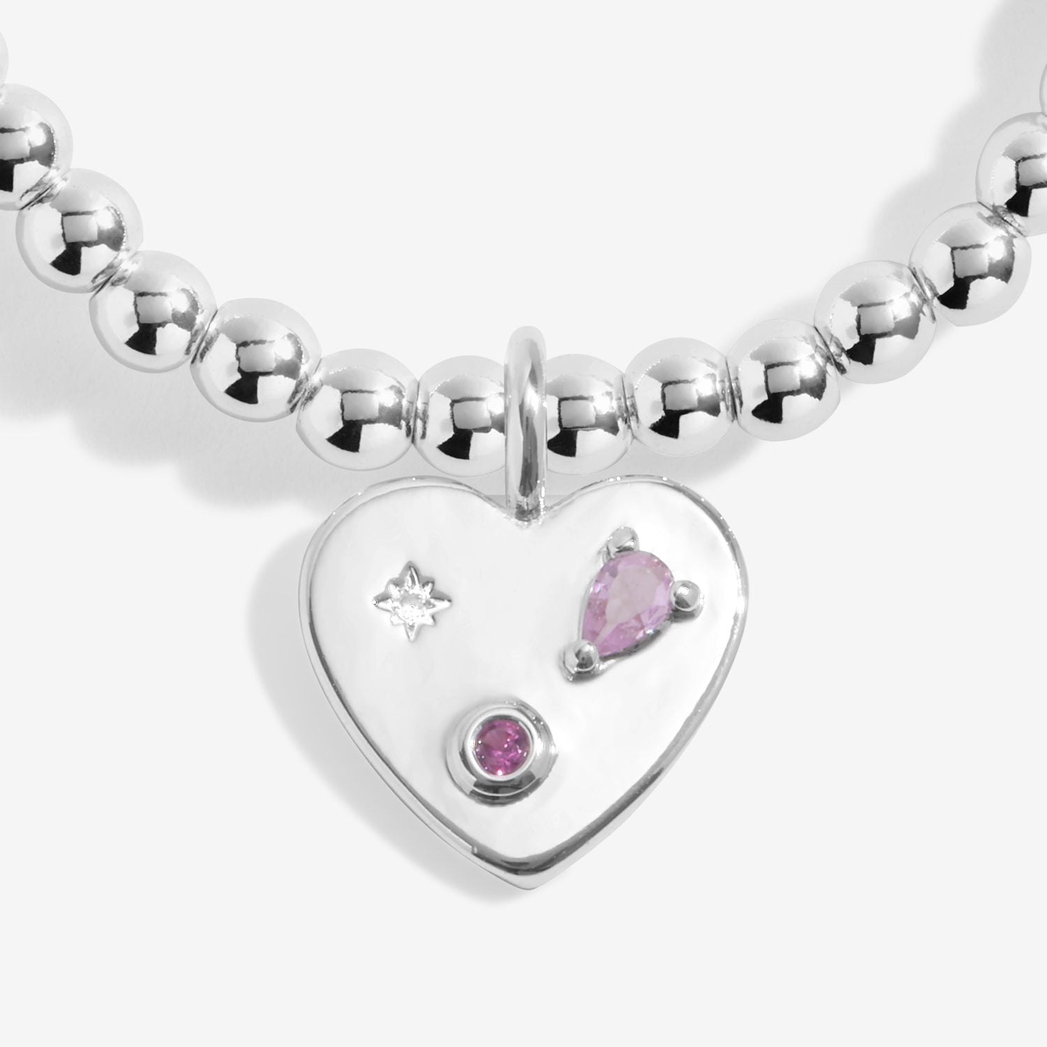 Joma Jewellery A Little | Happy Girl Era | Silver Plated | Bracelet | 17.5cm Stretch