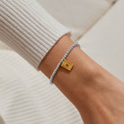 Joma Jewellery A Little | Everything Happens For A Reason | Silver & Gold Plated | Bracelet | 17.5cm Stretch