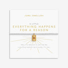 Joma Jewellery A Little | Everything Happens For A Reason | Silver & Gold Plated | Bracelet | 17.5cm Stretch