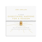 Joma Jewellery A Little | Everything Happens For A Reason | Silver & Gold Plated | Bracelet | 17.5cm Stretch