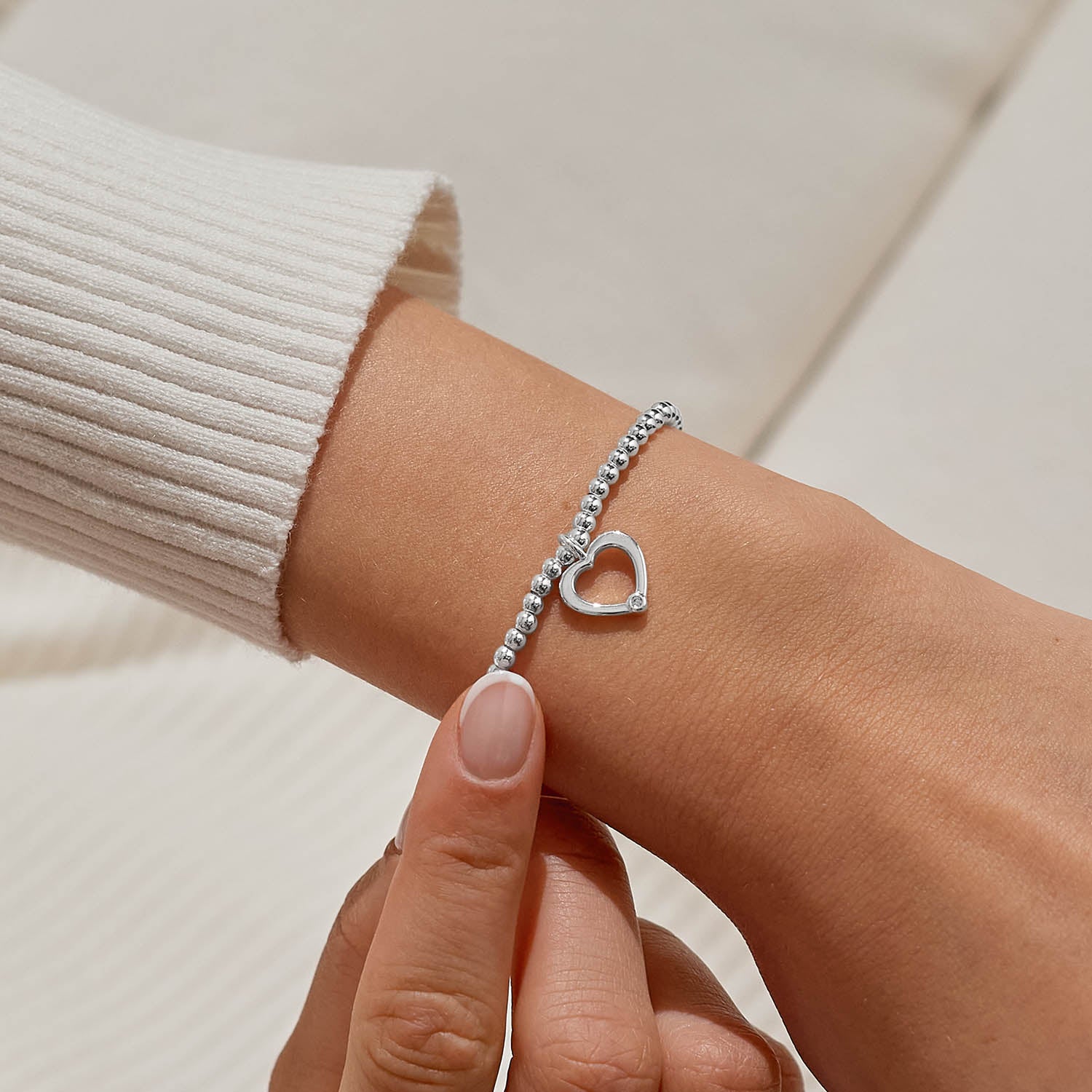 Joma Jewellery A Little | In Loving Memory | Silver Plated | Bracelet | 17.5cm Stretch
