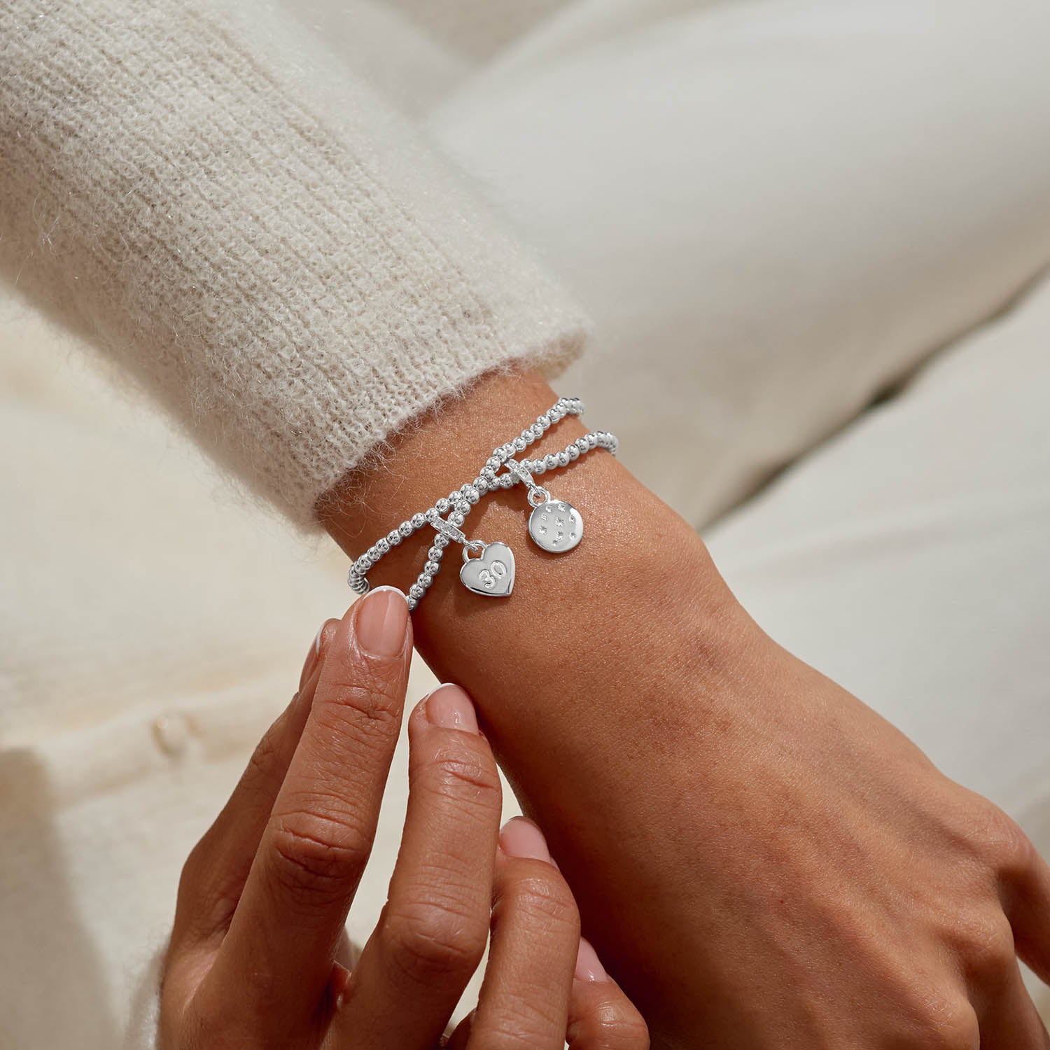 Joma Jewellery Infinity Bracelets | 30Th Birthday | Silver Plated | Linked Bracelets | 17.5cm Stretch