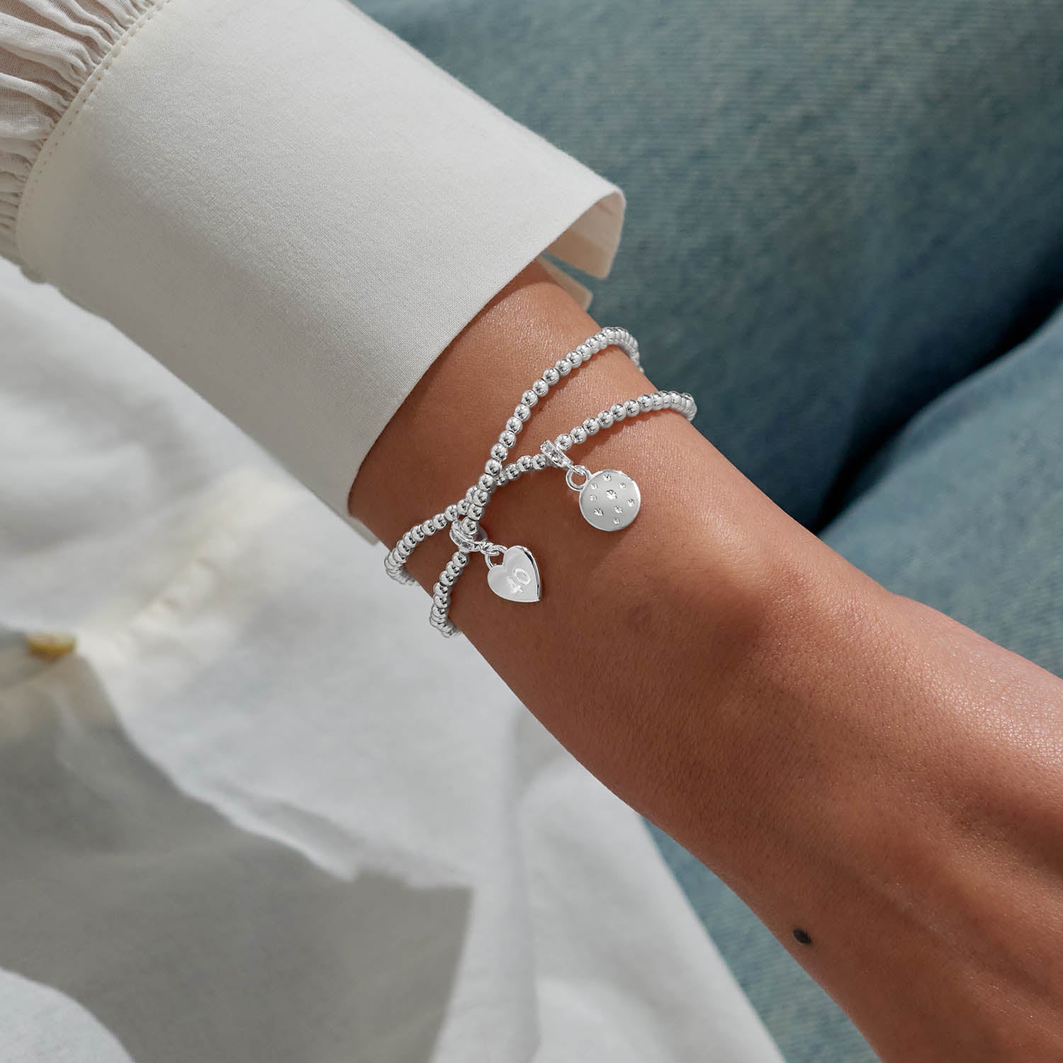 Joma Jewellery Infinity Bracelets | 40Th Birthday | Silver Plated | Linked Bracelets | 17.5cm Stretch