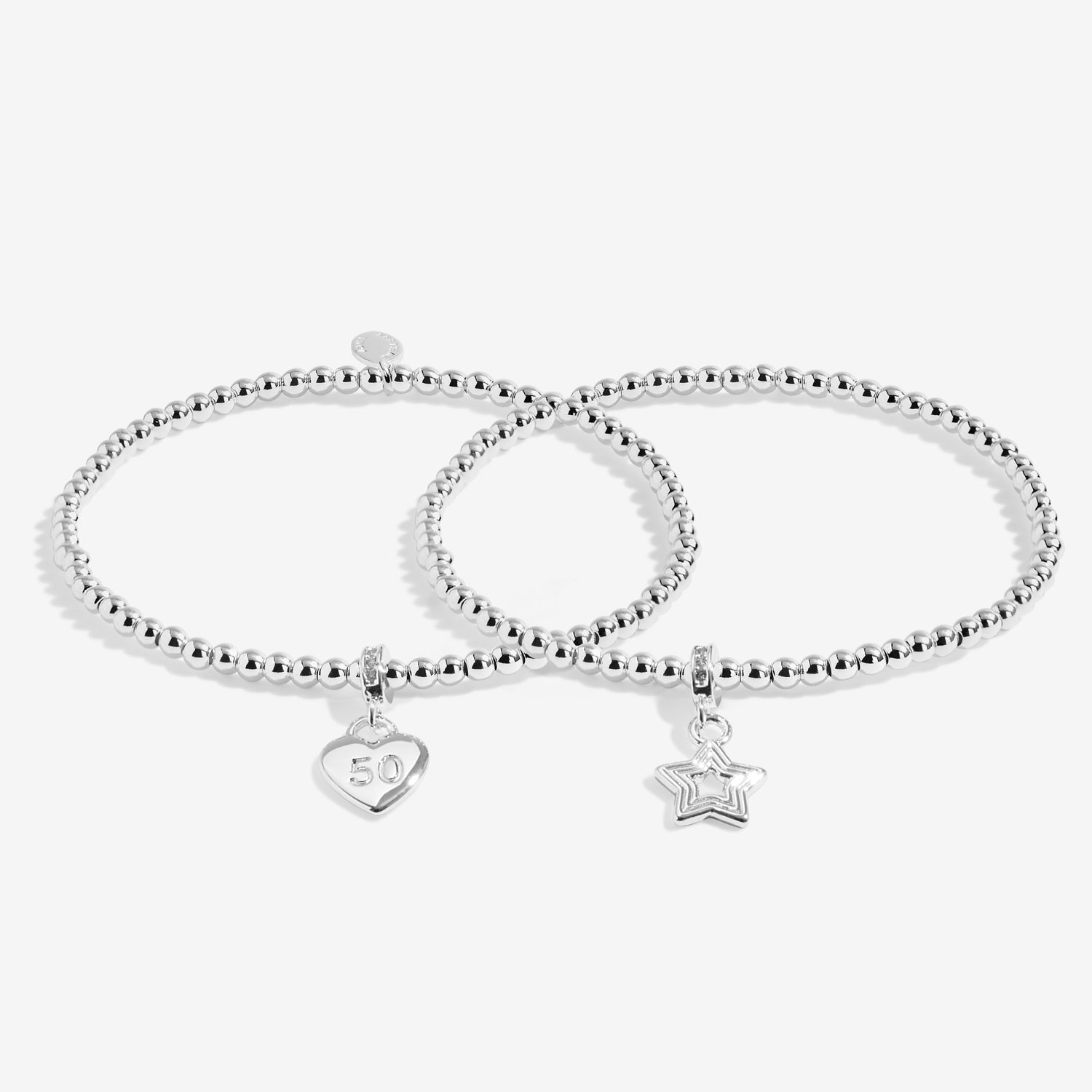 Joma Jewellery Infinity Bracelets | 50Th Birthday | Silver Plated | Linked Bracelets | 17.5cm Stretch