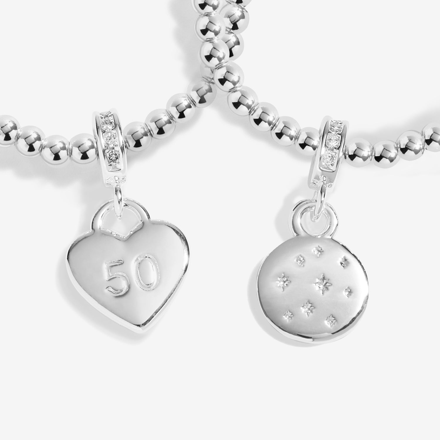 Joma Jewellery Infinity Bracelets | 50Th Birthday | Silver Plated | Linked Bracelets | 17.5cm Stretch