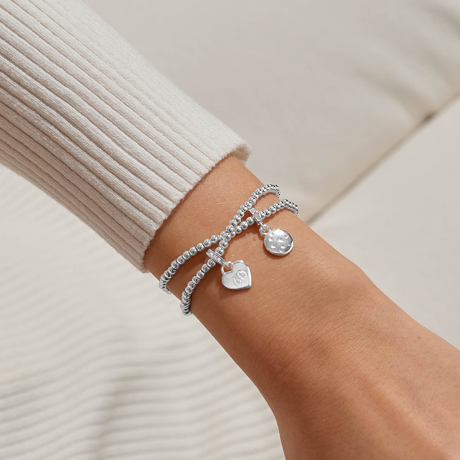 Joma Jewellery Infinity Bracelets | 60Th Birthday | Silver Plated | Linked Bracelets | 17.5cm Stretch