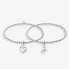 Joma Jewellery Infinity Bracelets | Christmas Wishes | Silver Plated | Linked Bracelets | 17.5cm Stretch