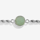 Joma Jewellery Serenity Stones | Aventurine | Silver Plated | Bracelet | 17.5cm Stretch