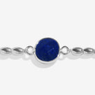 Joma Jewellery Serenity Stones | Lapis Lazuli | Silver Plated | Bracelet | 17.5cm Stretch
