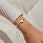 Joma Jewellery Serenity Stones | Freshwater Cultured Pearl | Silver Plated | Bracelet | 17.5cm Stretch
