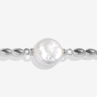 Joma Jewellery Serenity Stones | Freshwater Cultured Pearl | Silver Plated | Bracelet | 17.5cm Stretch