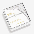 Joma Jewellery Serenity Stones | Freshwater Cultured Pearl | Silver Plated | Bracelet | 17.5cm Stretch