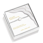 Joma Jewellery Serenity Stones | Freshwater Cultured Pearl | Silver Plated | Bracelet | 17.5cm Stretch