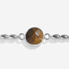 Joma Jewellery Serenity Stones | Tiger'S Eye | Silver Plated | Bracelet | 17.5cm Stretch