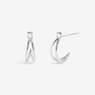 Joma Jewellery Soul Shine | Cz Hoop | Silver Plated | Hoop Earrings