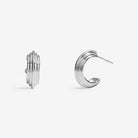 Joma Jewellery Soul Shine | Layered Hoop | Silver Plated | Hoop Earrings