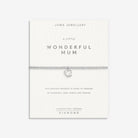Joma Jewellery Laboratory Grown Diamond A Little | Wonderful Mum | Silver Plated | Bracelet | 17.5cm Stretch