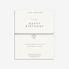 Joma Jewellery Laboratory Grown Diamond A Little | Happy Birthday | Silver Plated | Bracelet | 17.5cm Stretch