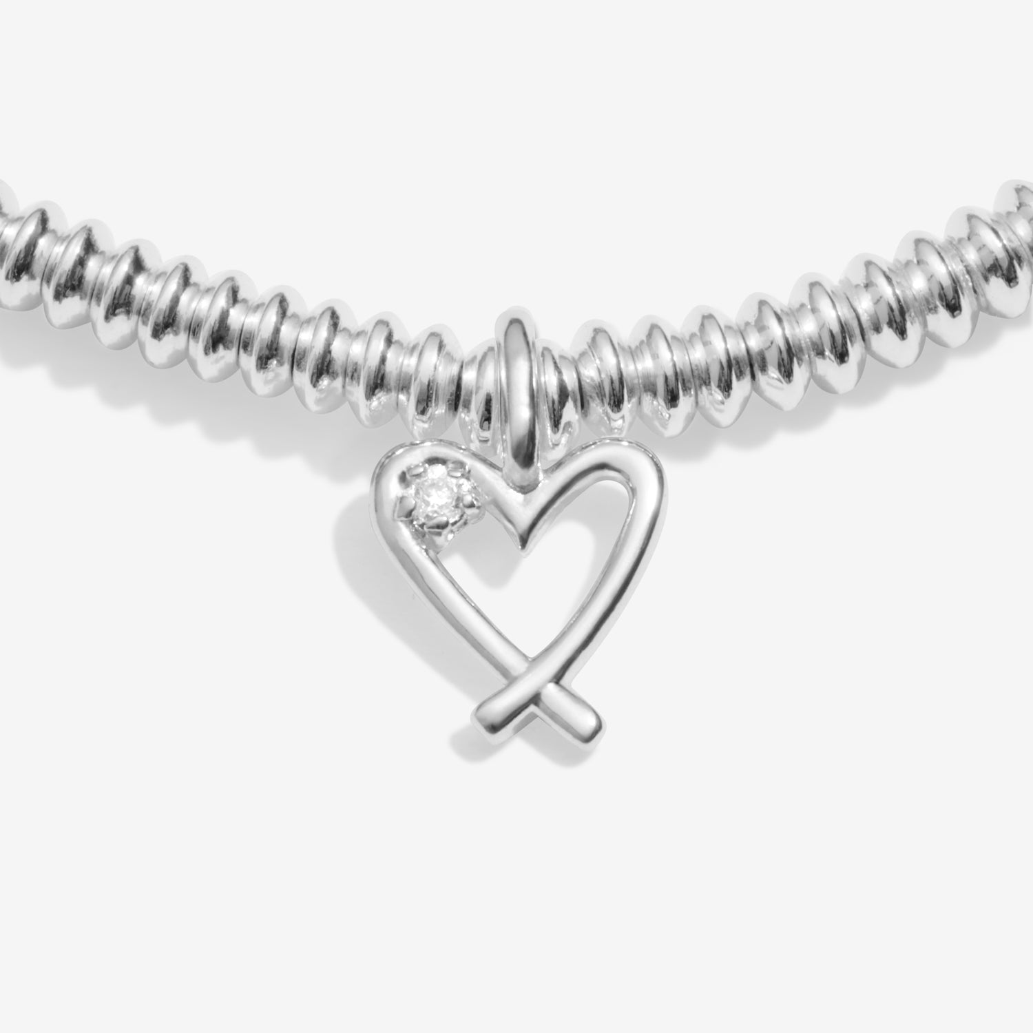 Joma Jewellery Laboratory Grown Diamond A Little | Lovely Sister | Silver Plated | Bracelet | 17.5cm Stretch