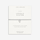 Joma Jewellery Laboratory Grown Diamond A Little | Lovely Sister | Silver Plated | Bracelet | 17.5cm Stretch