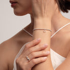 Joma Jewellery Laboratory Grown Diamond A Little | Happy 18Th Birthday | Silver Plated | Bracelet | 17.5cm Stretch