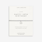 Joma Jewellery Laboratory Grown Diamond A Little | Happy 18Th Birthday | Silver Plated | Bracelet | 17.5cm Stretch