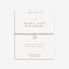 Joma Jewellery Laboratory Grown Diamond A Little | Happy 21St Birthday | Silver Plated | Bracelet | 17.5cm Stretch